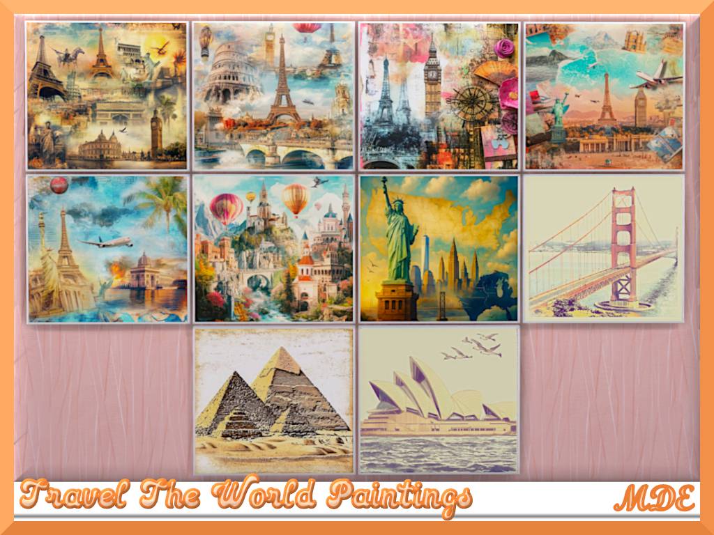 Travel The World Paintings