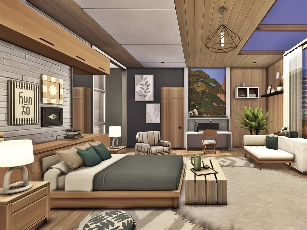 Modern Natural 3 - Bedroom - The Sims 4 Rooms / Lots - CurseForge
