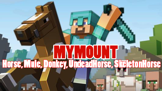 <p>You can mount Horses, Donkeys, Mules, Skeleton-Horses and Undead-Horses!!!</p>