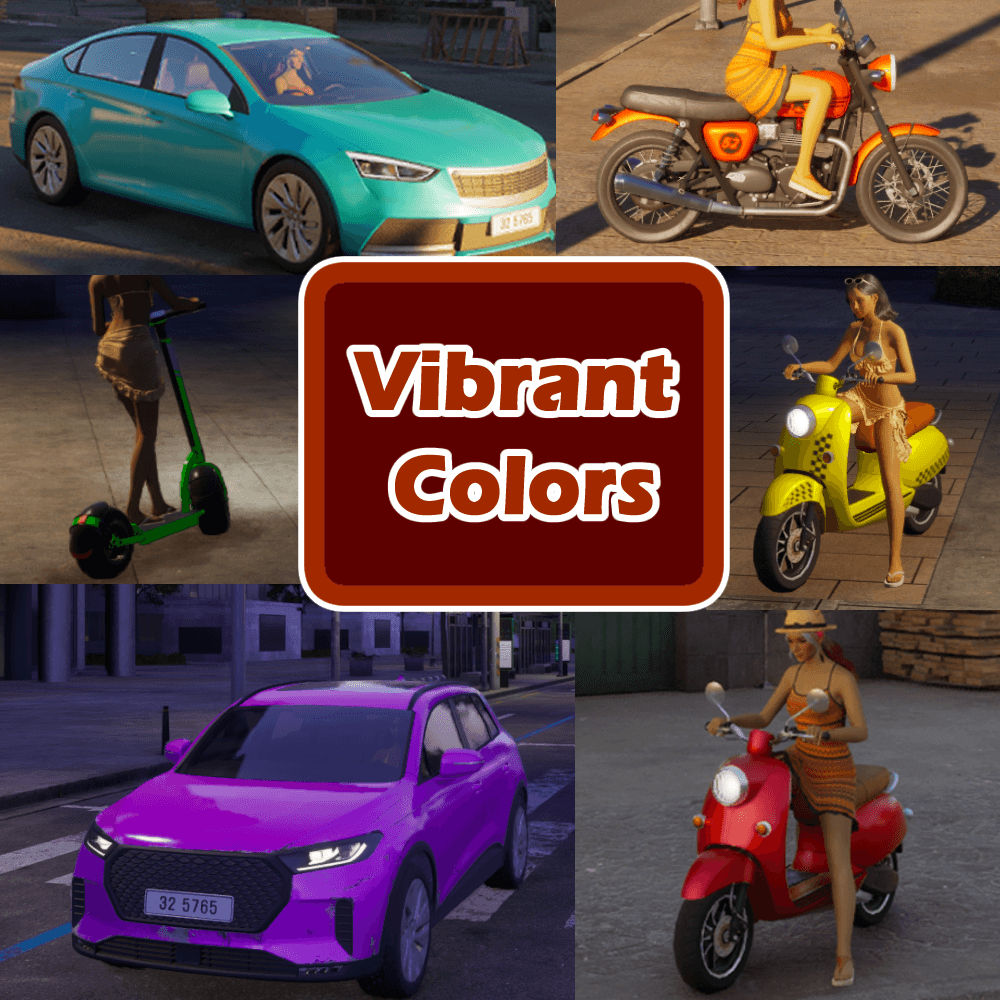 Vibrant Colors (from "More Vehicle Colors"-Mod)