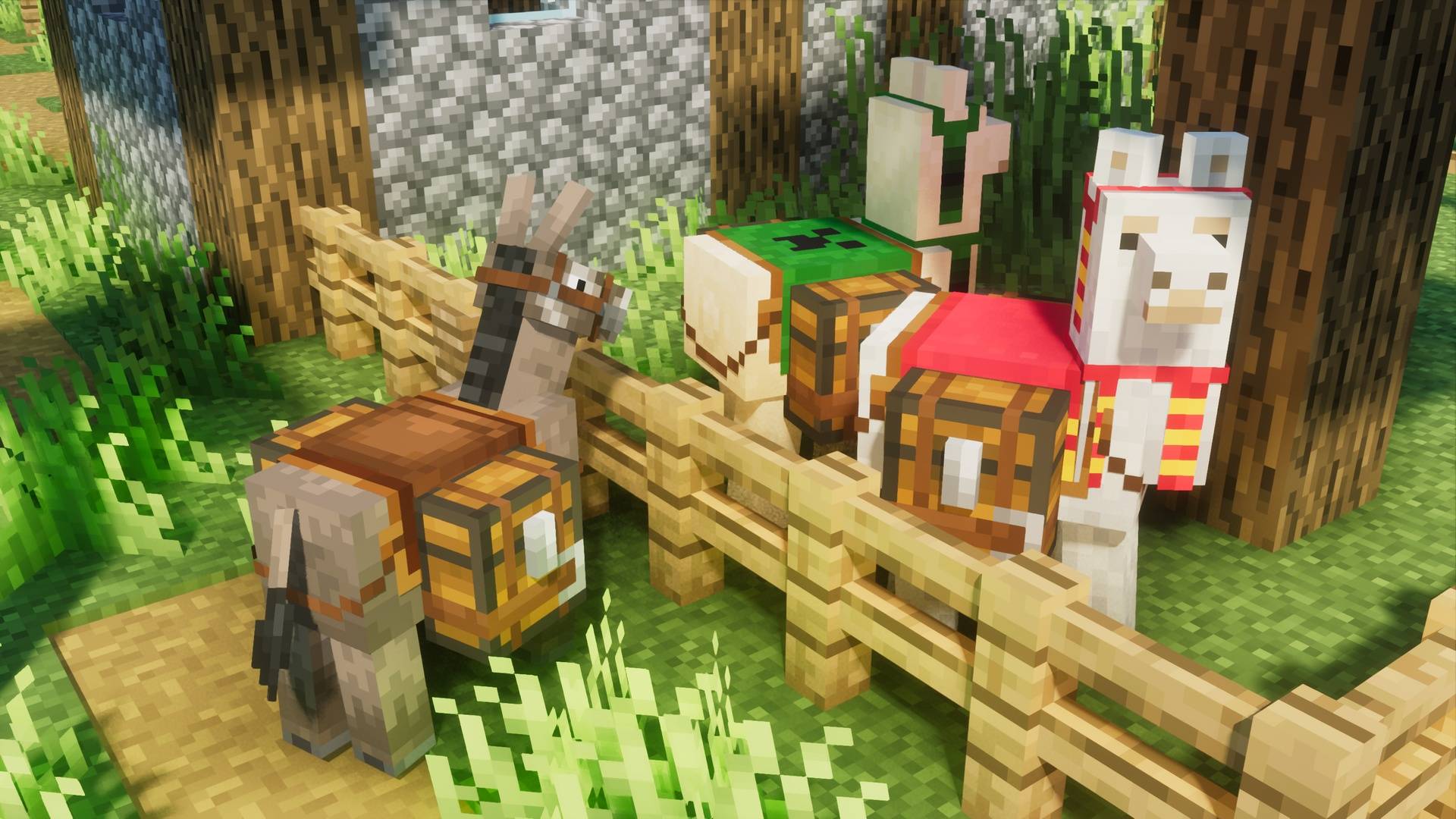Thumbnail New look for chests on horses and llamas