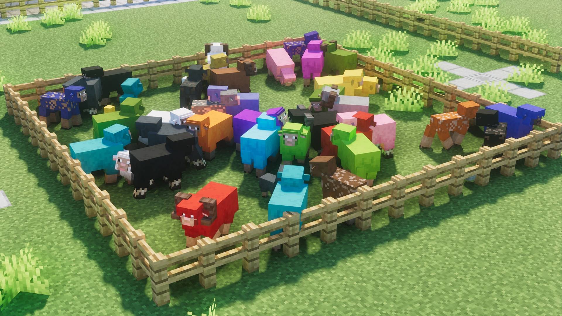 Thumbnail Custom wool colours to better match the blocks