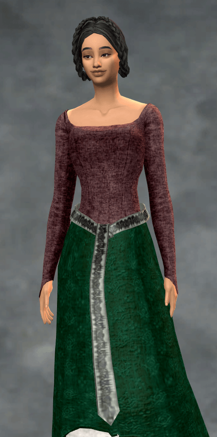 Tucked top, added accessory belt