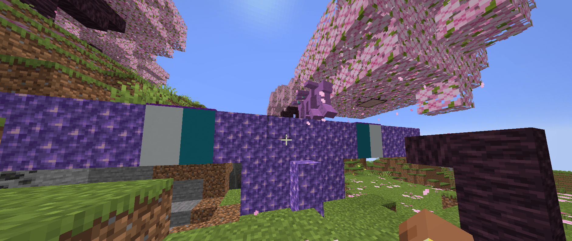 Screenshot of Dungus' uniting on a pristine Dungus Statue structure