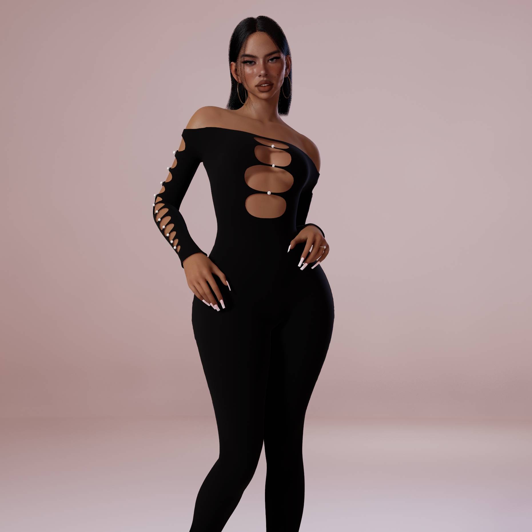 Bodysuit with Pearls | Golden Hour Collection