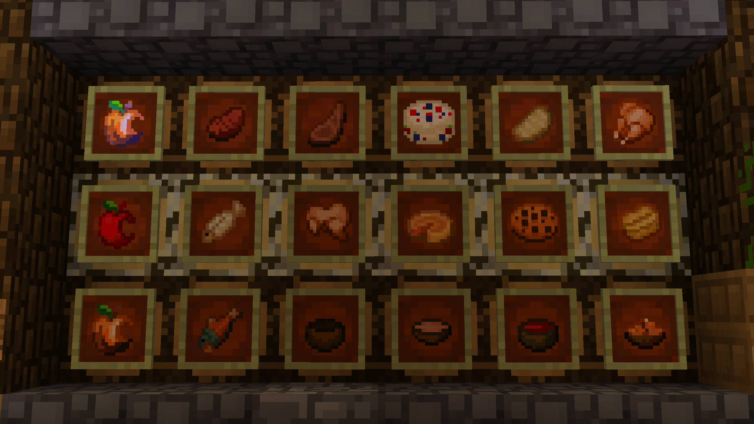 Thumbnail retextured and some remodelled food