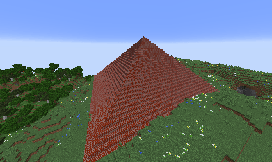Pyramid view in world