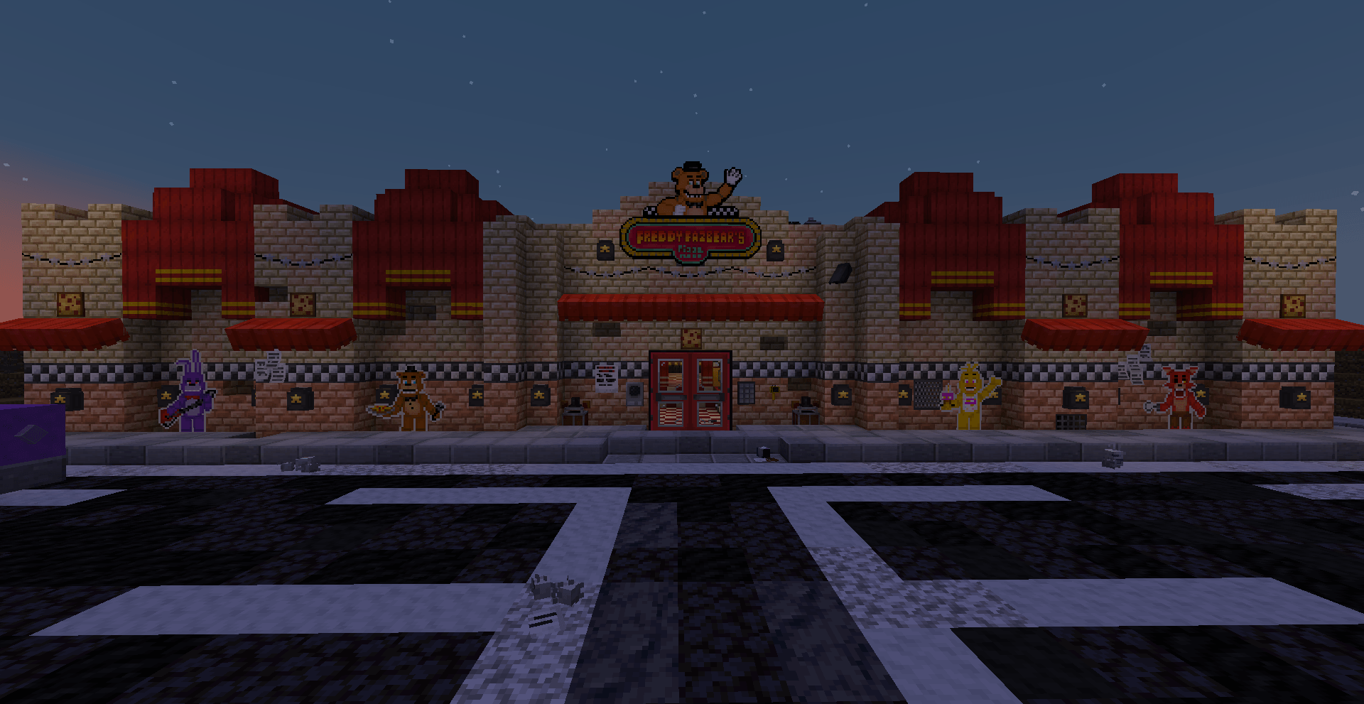 Custom Freddy Fazbear's Pizza - Minecraft Worlds - CurseForge, image size:1920x991