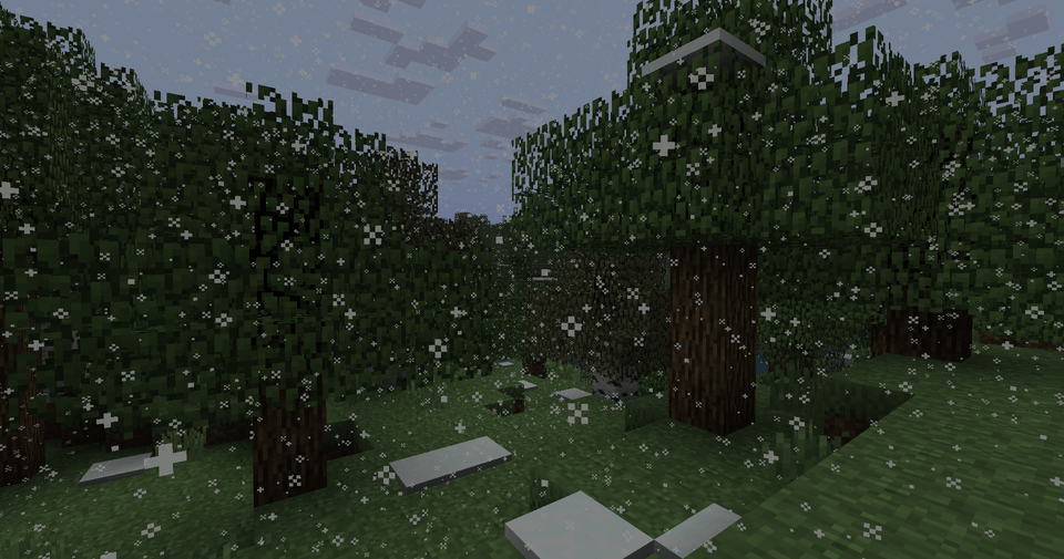 Thumbnail A showcase of snow in a non-snowy biome during the winter! (v1.0)
