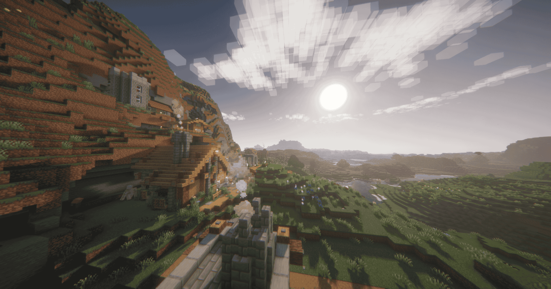 A randomly generated plains forest