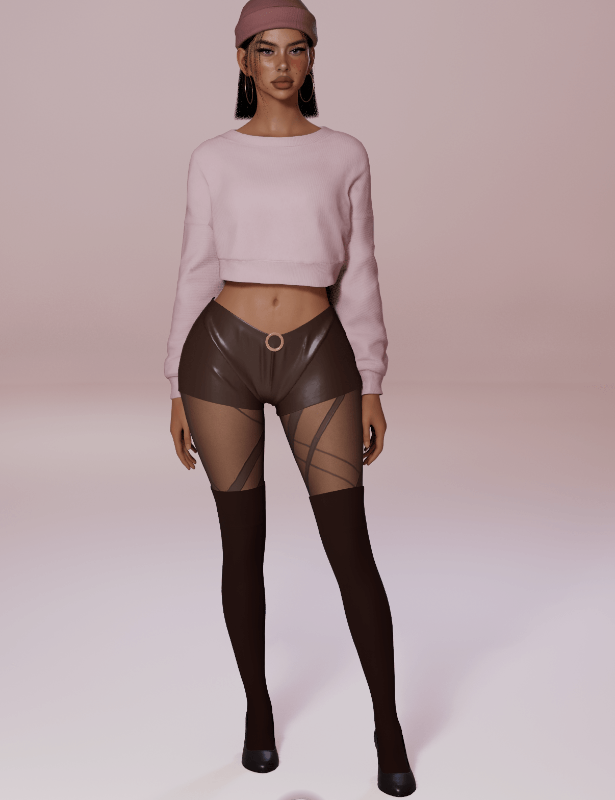 Leather Shorts | Golden Hour Collection