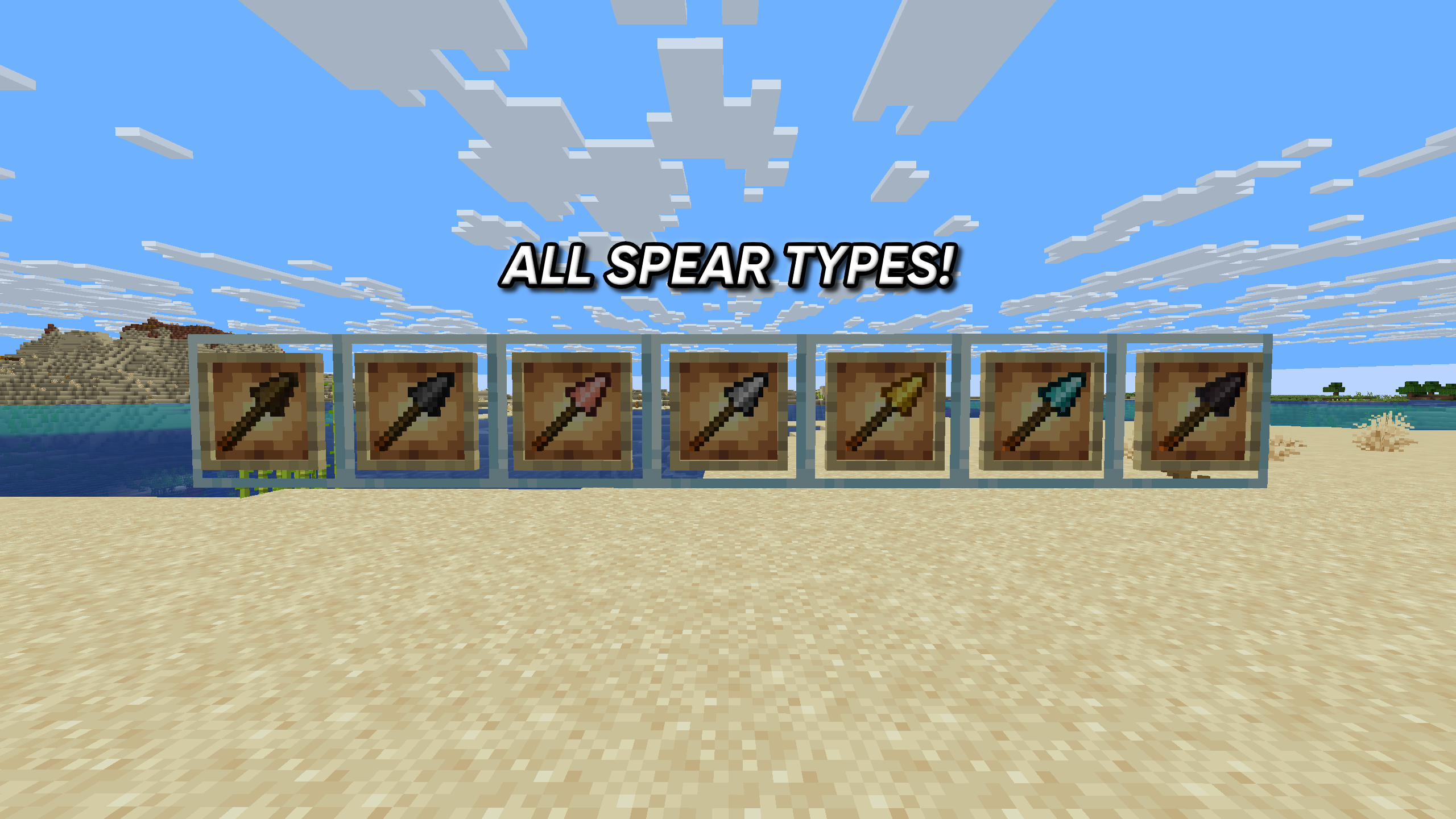 Thumbnail The types are: wood, stone, copper, iron, gold, diamond, netherite!