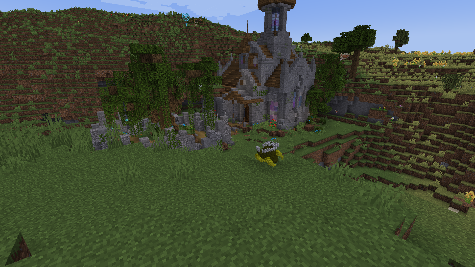 Thumbnail Yellow Gigaremo after being hit with the Rock Smash move skill.