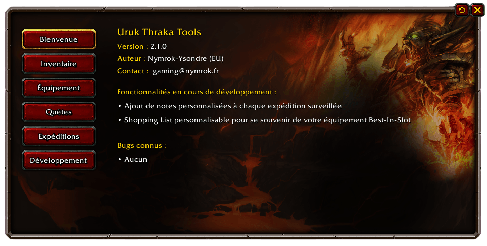 Page d'accueil