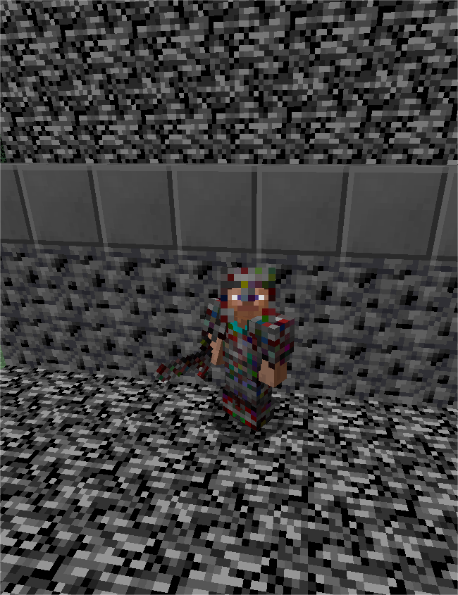 Armor, sword and blocks