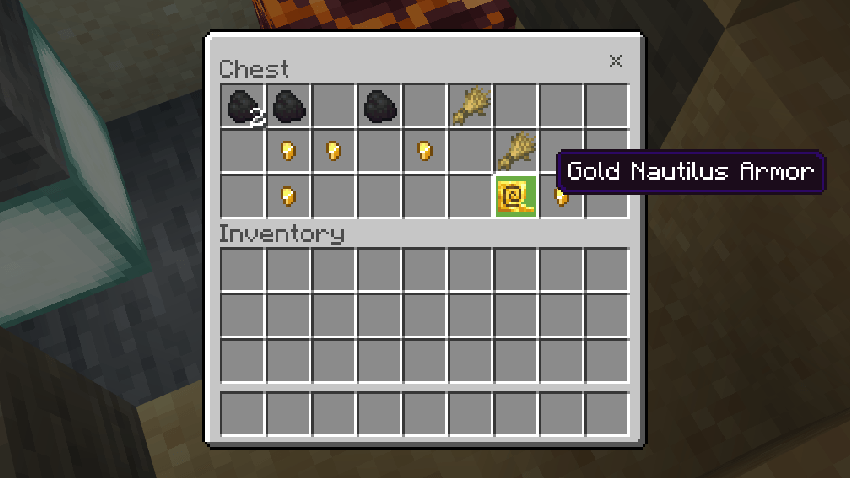 Thumbnail Nautilus Armor in oceanic ruin chest