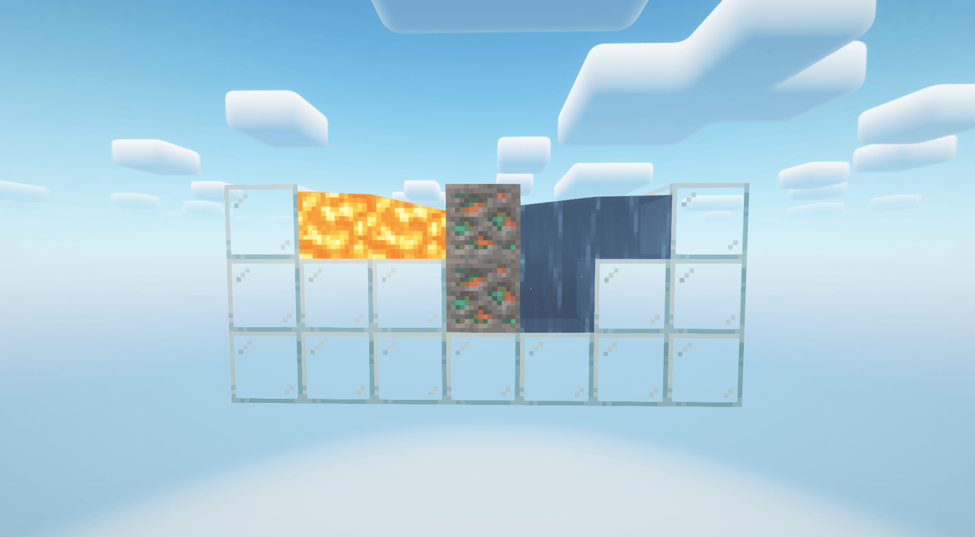 Thumbnail 💡 Basic example of a copper ore generator, highlighted with glass for clarity.