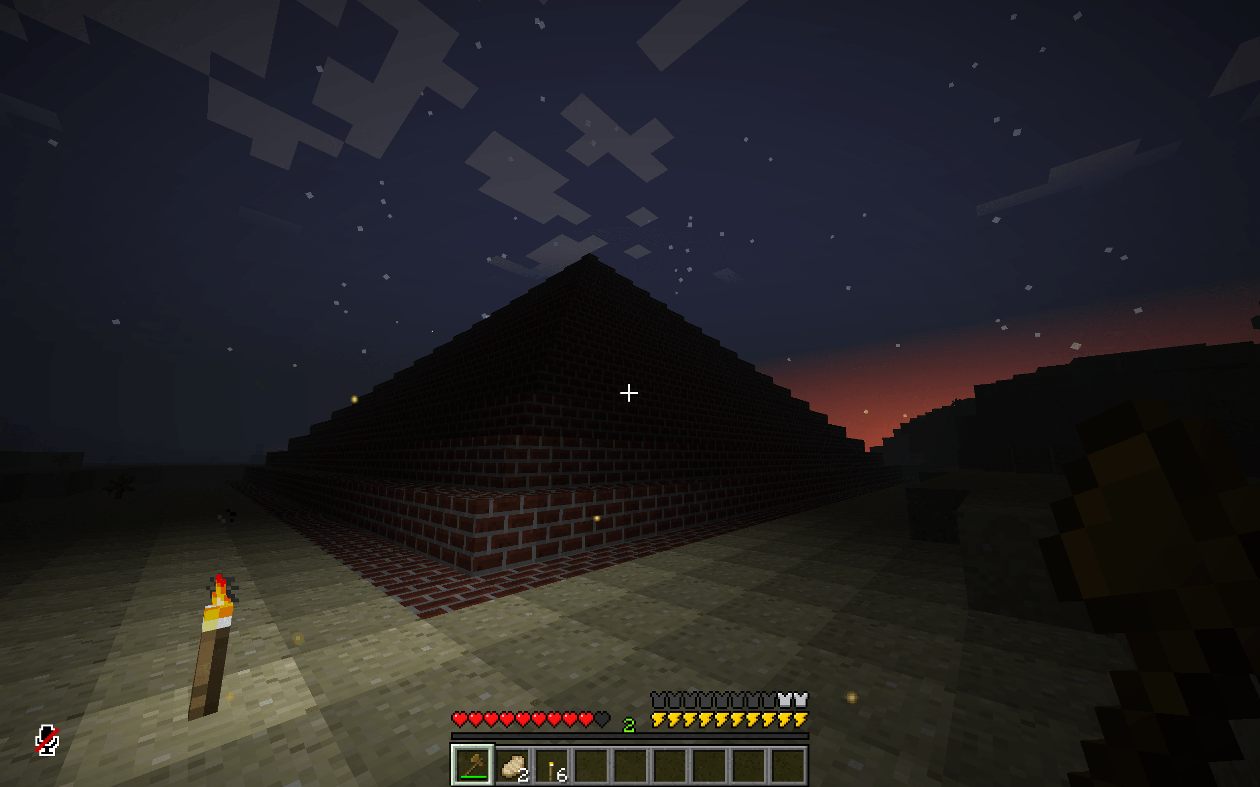 Thumbnail A hand-made custom structure based off of the infdev brick pyramid.