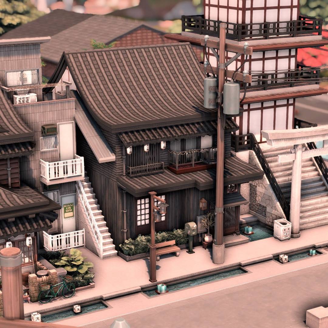 Japanese Inspired Street Mt. Komorebi - The Sims 4 Rooms / Lots ...