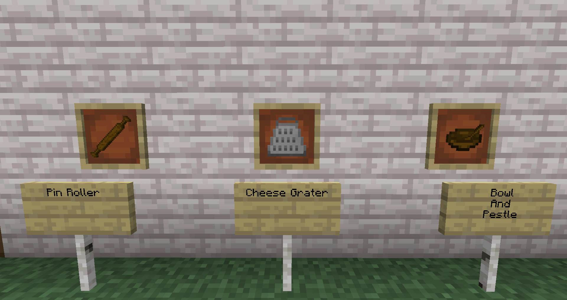 Thumbnail 3 new items to help with making foods, The Pin Roller, Cheese grater, and the Bowl and Pestle
