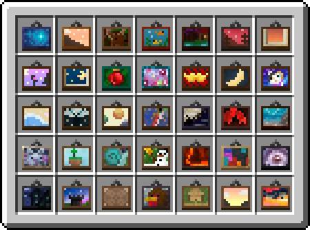 Thumbnail This resource pack adds compat between Gallery and Dark Paintings