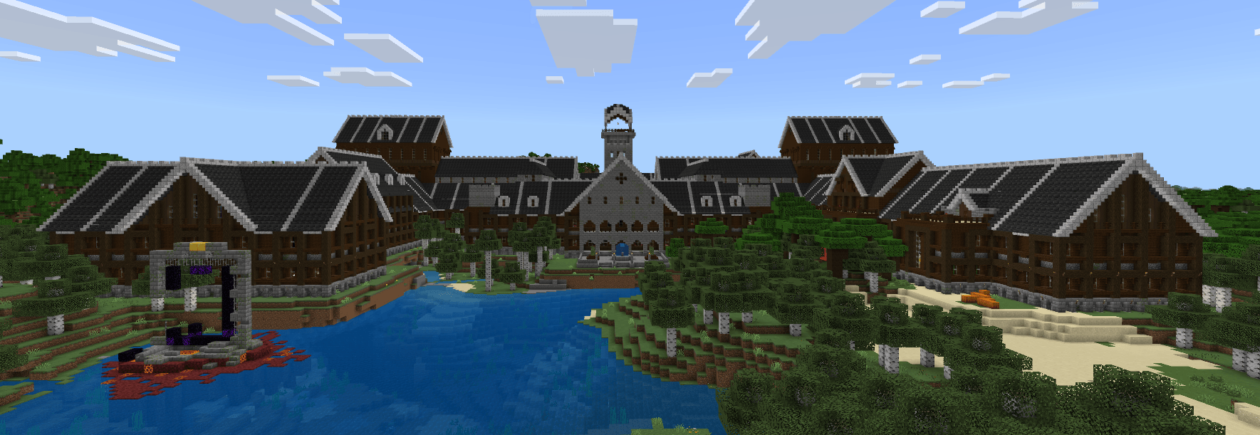 A woodland manor and ruined portal