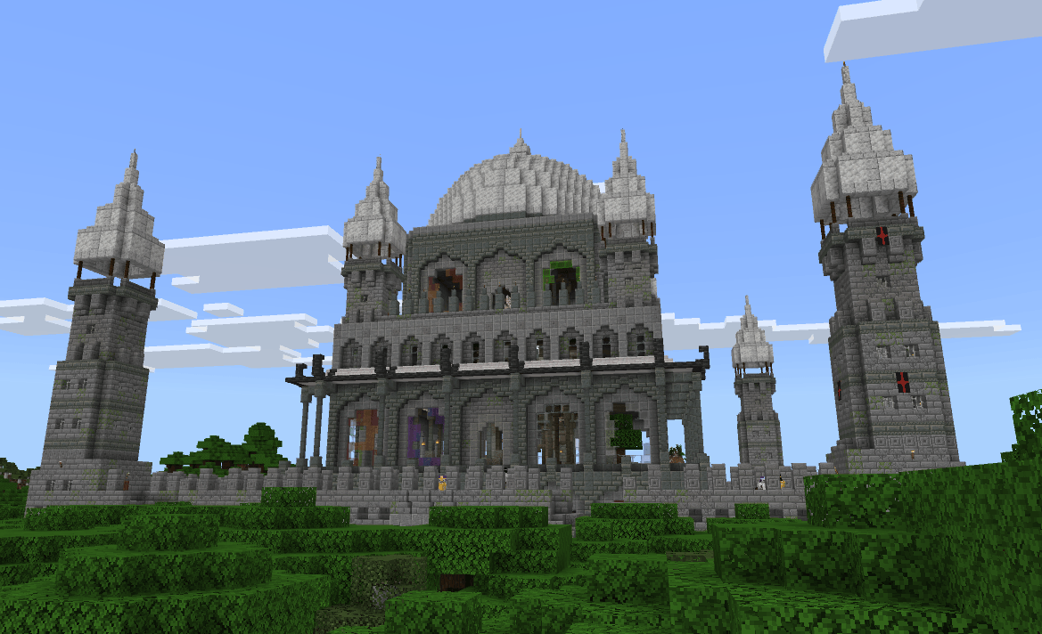 A Skybound Citadel in a Roofed Forest