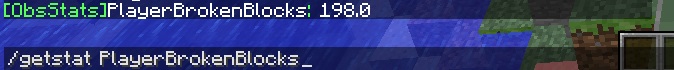 This is the message is the message that displays when issuing the /getstat command.