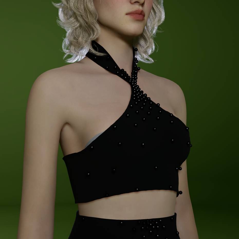✨ Midnight Halter Top