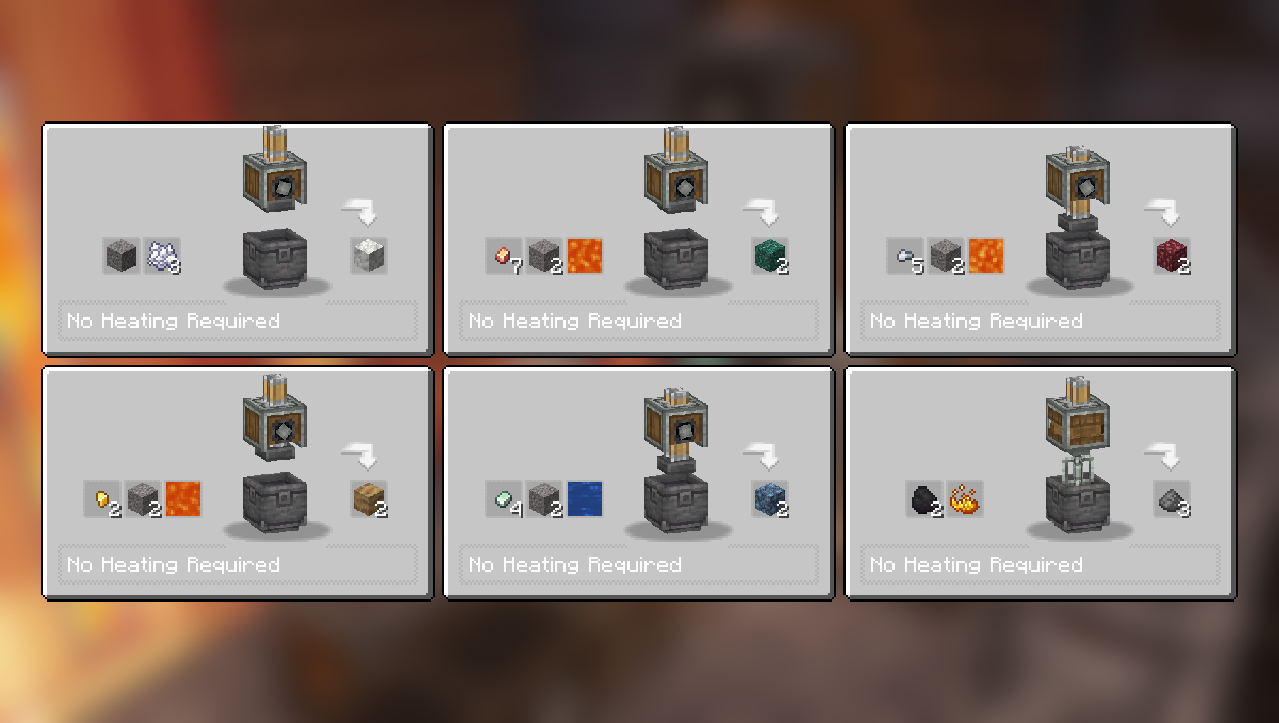 More Compacting and Mixing recipes