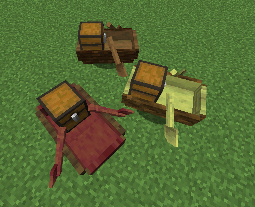 Chest boats are also made of logs