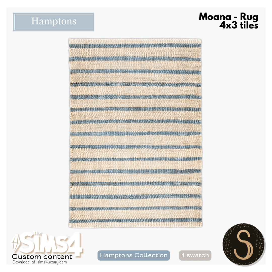 Sims4Luxury - The Hamptons - Moana - Rug