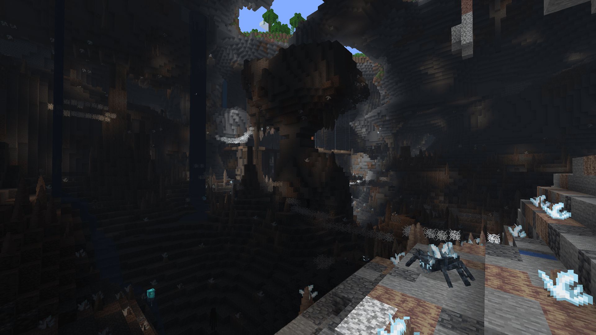 Thumbnail Reclaimite Caves, crystals and Squealing Spiders in Various World for Minecraft 1.21+