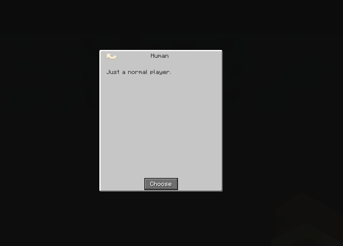 Thumbnail When you press one of the buttons on the Class Choose Screen you will be brought in another GUI that explains that class in specific.
||| Here SOME examples of weapons/artifacts that my mod has to offer --->
