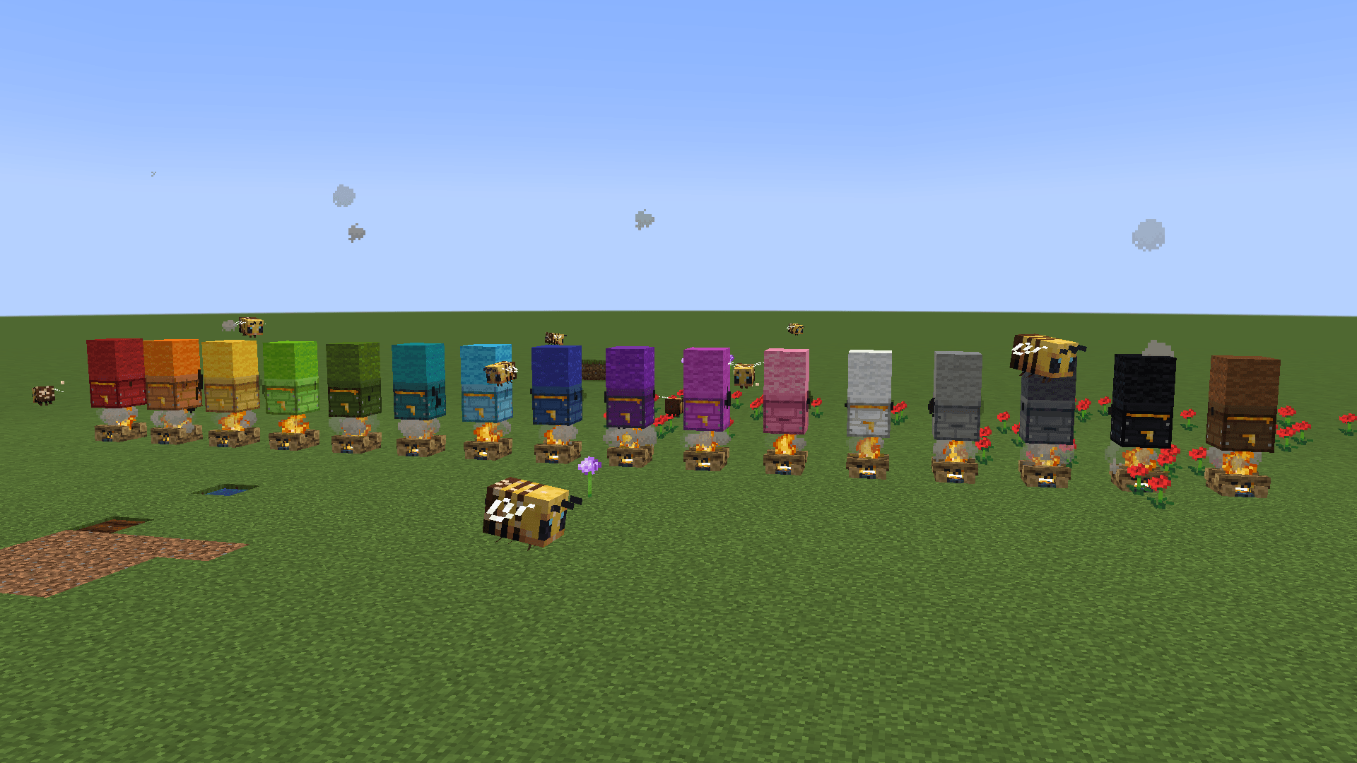 All colored beehives in game