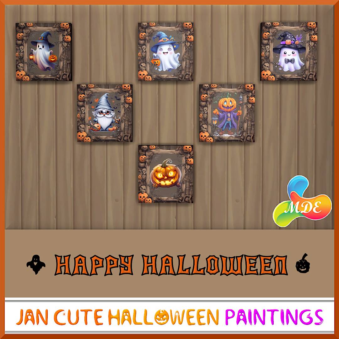 Jan Cute Halloween Paintings