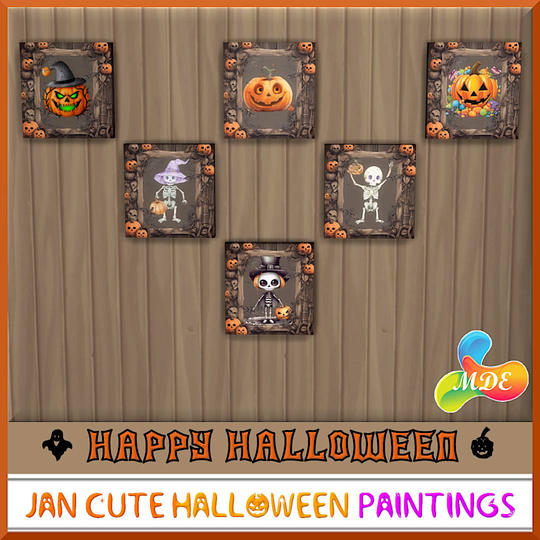 Jan Cute Halloween Paintings