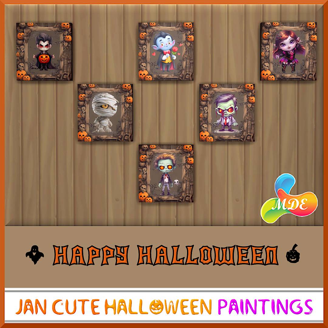 Jan Cute Halloween Paintings