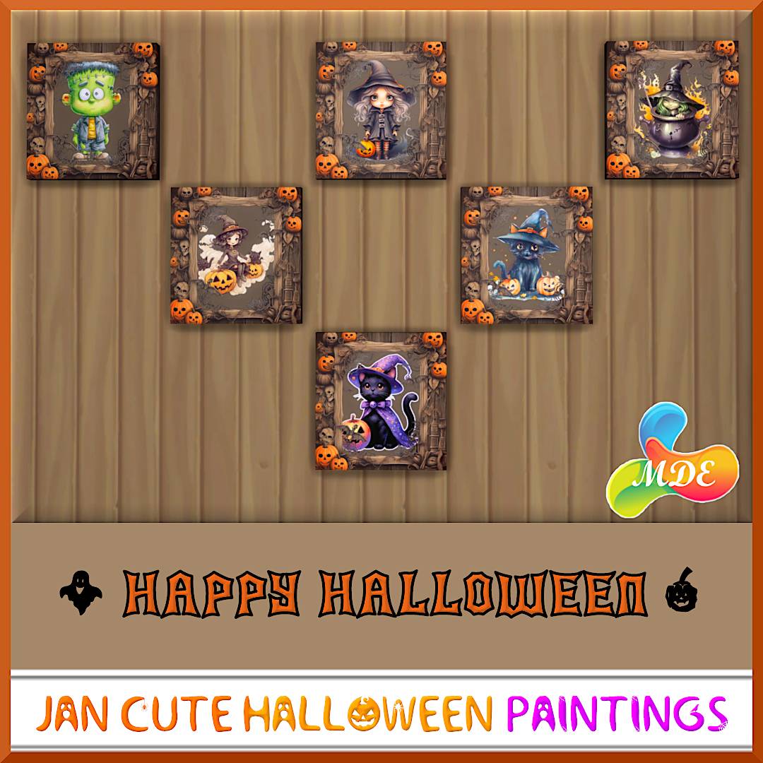 Jan Cute Halloween Paintings
