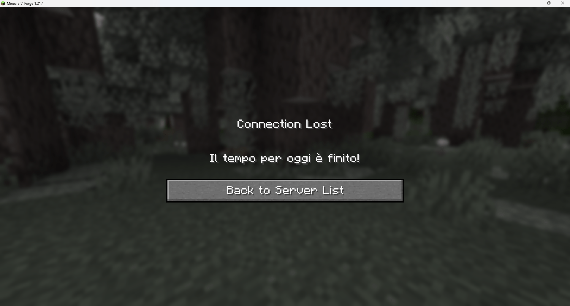 How it looks when the time ends