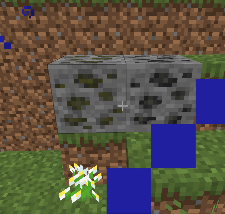 the ore on the left is charcoal. this is an image to compare the difference