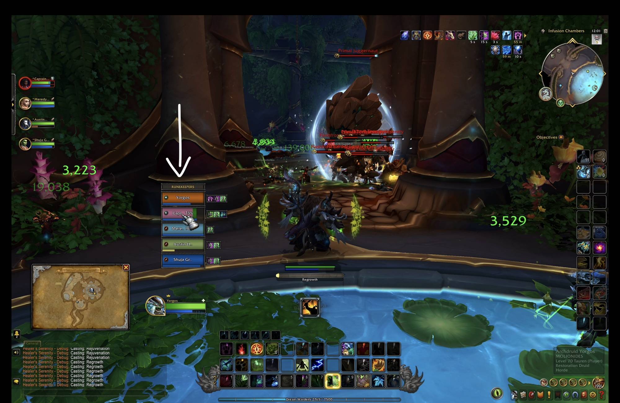 Thumbnail Experience the full potential of group healing with Healer's Serenity's Enhanced Party Frame. Ideal for the coordinated chaos of dungeons and battlegrounds, it's an indispensable tool for any healer.