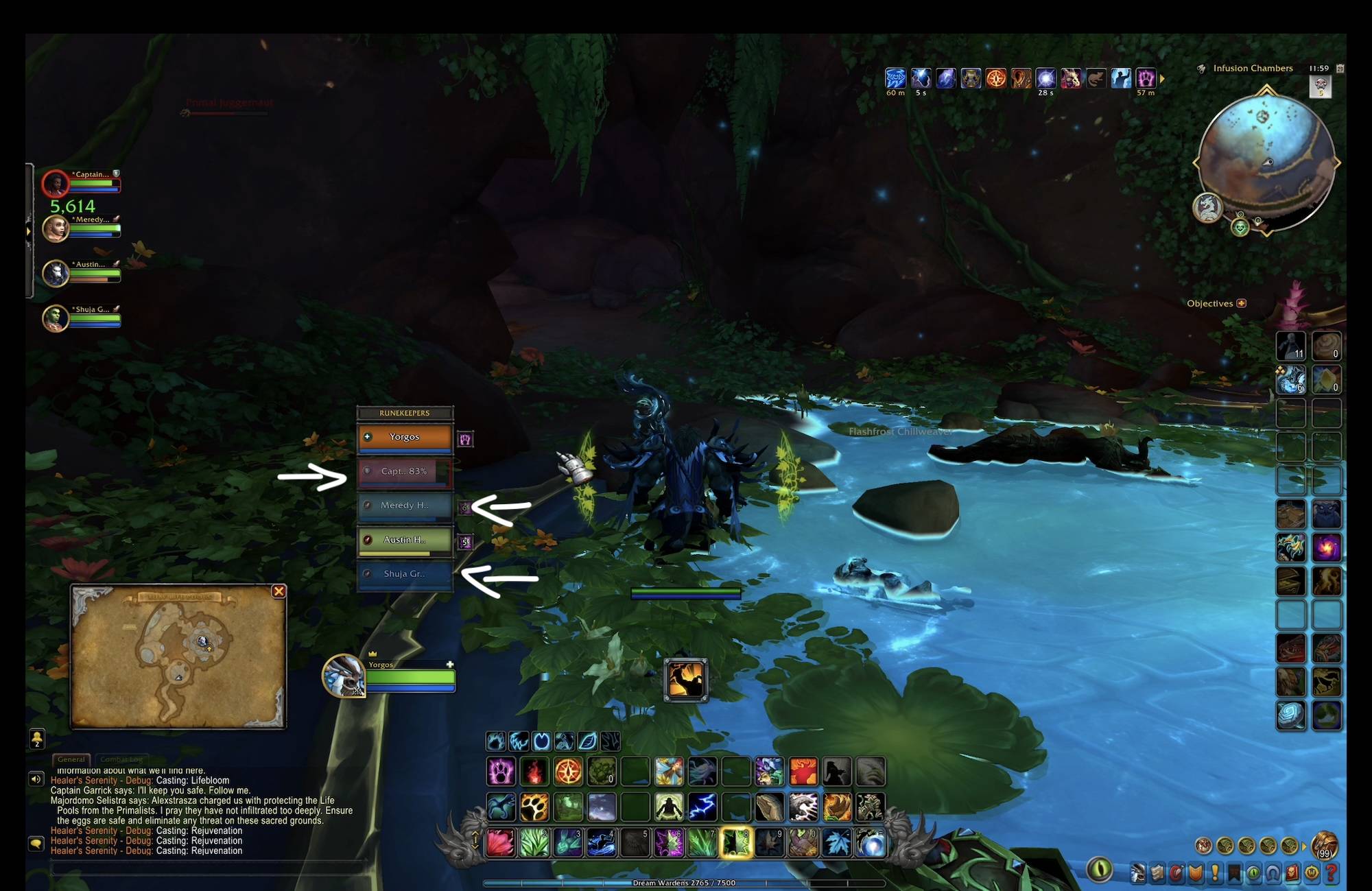 Thumbnail Keep your healing on target with the player distance indicator, which dims the player frame when they're out of range, providing a clear, visual prompt to reposition for optimal healing reach.
