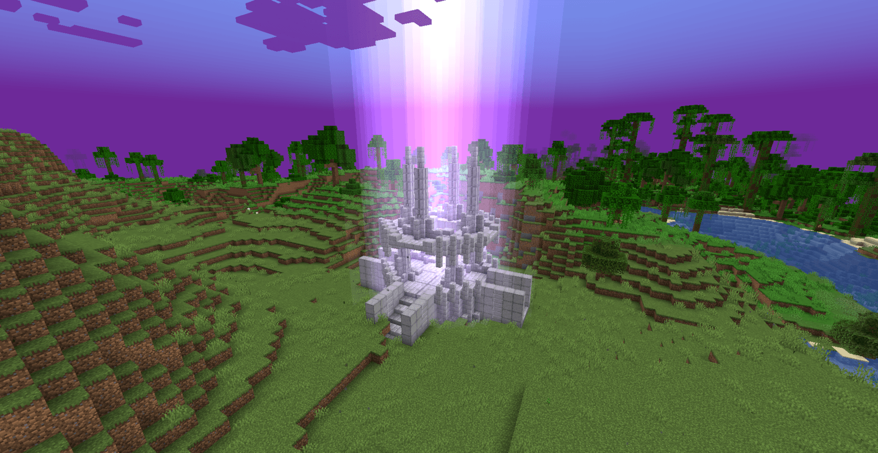 The unstable rift, opened with the Elysian sigil, moments before the Elysian Golem emerges to fight the player.