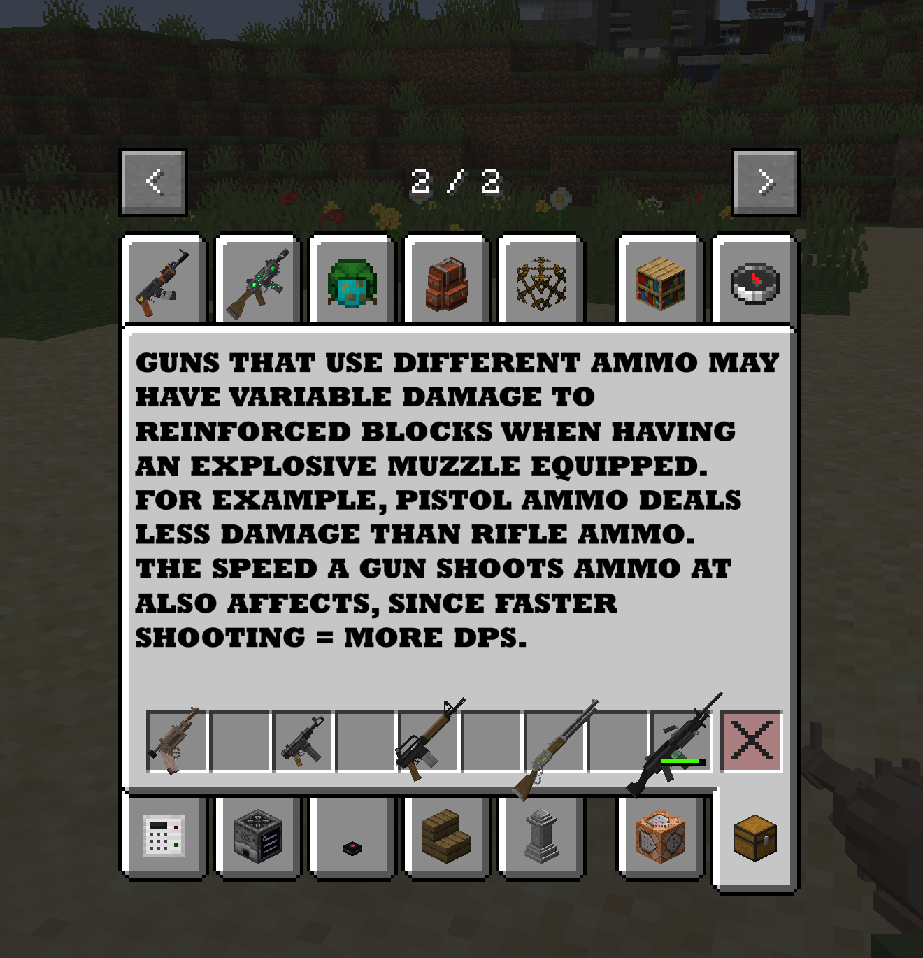 Thumbnail This is a small visual guide that explains how different guns can deal more or less damage depending on the ammo they use and their fire rate.