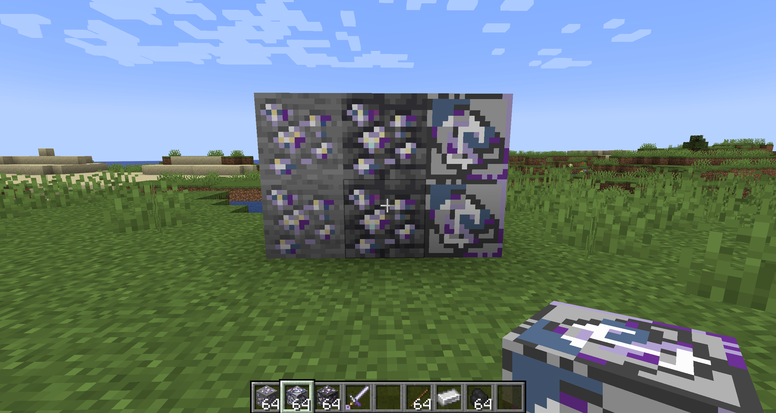Thumbnail Silver ore, silver deepslate ore and silver block (from left to right)