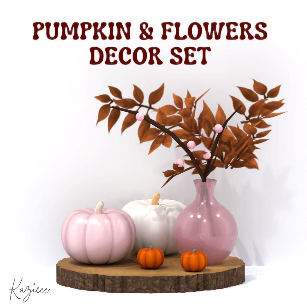 Kaziecc~Pumpkin&FlowersDecorSet.png