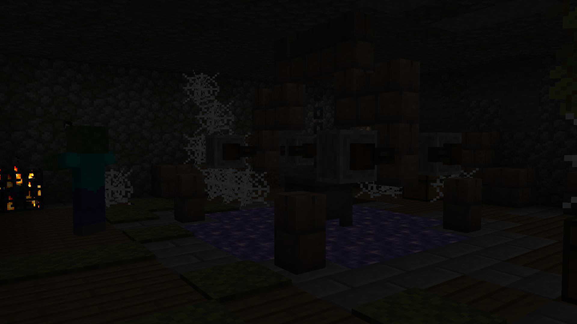An underground dungeon