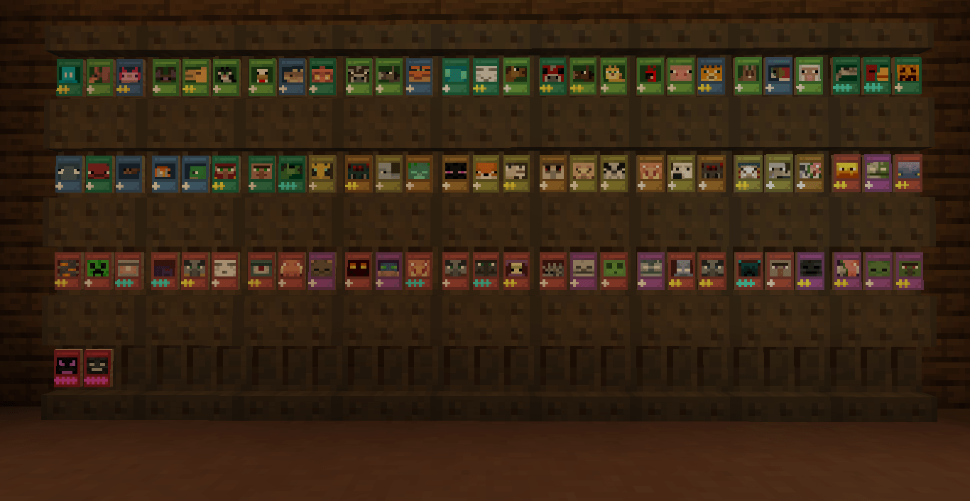 Thumbnail Example of the cards being displayed in shelves.
