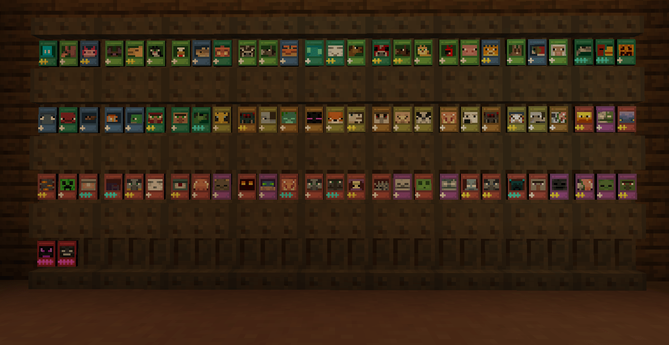Thumbnail Example of the cards being displayed in shelves.